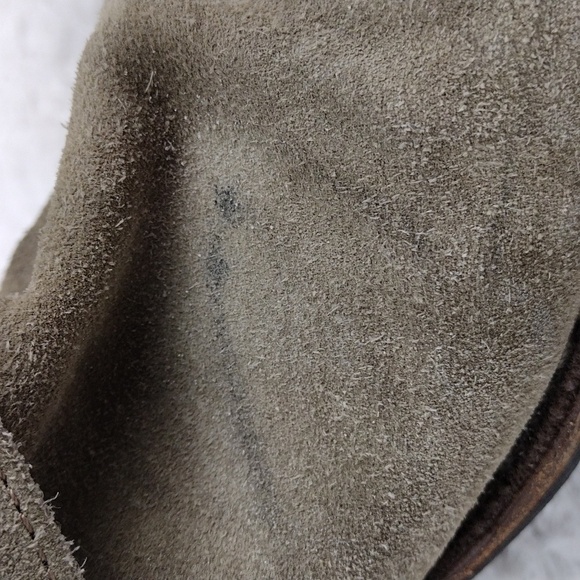 Fiorentini & Baker Grey Suede Leather Almond Toe Buckled Cross Strap Ankle Boot - Picture 12 of 16